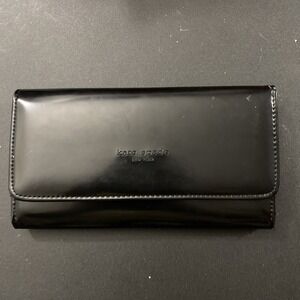 Kate Spade New York Women's Patent Leather Wallet 8" x 5" rare vtg